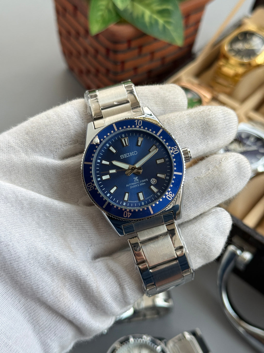 Sei_ko Prospex Blue Back Open Premium