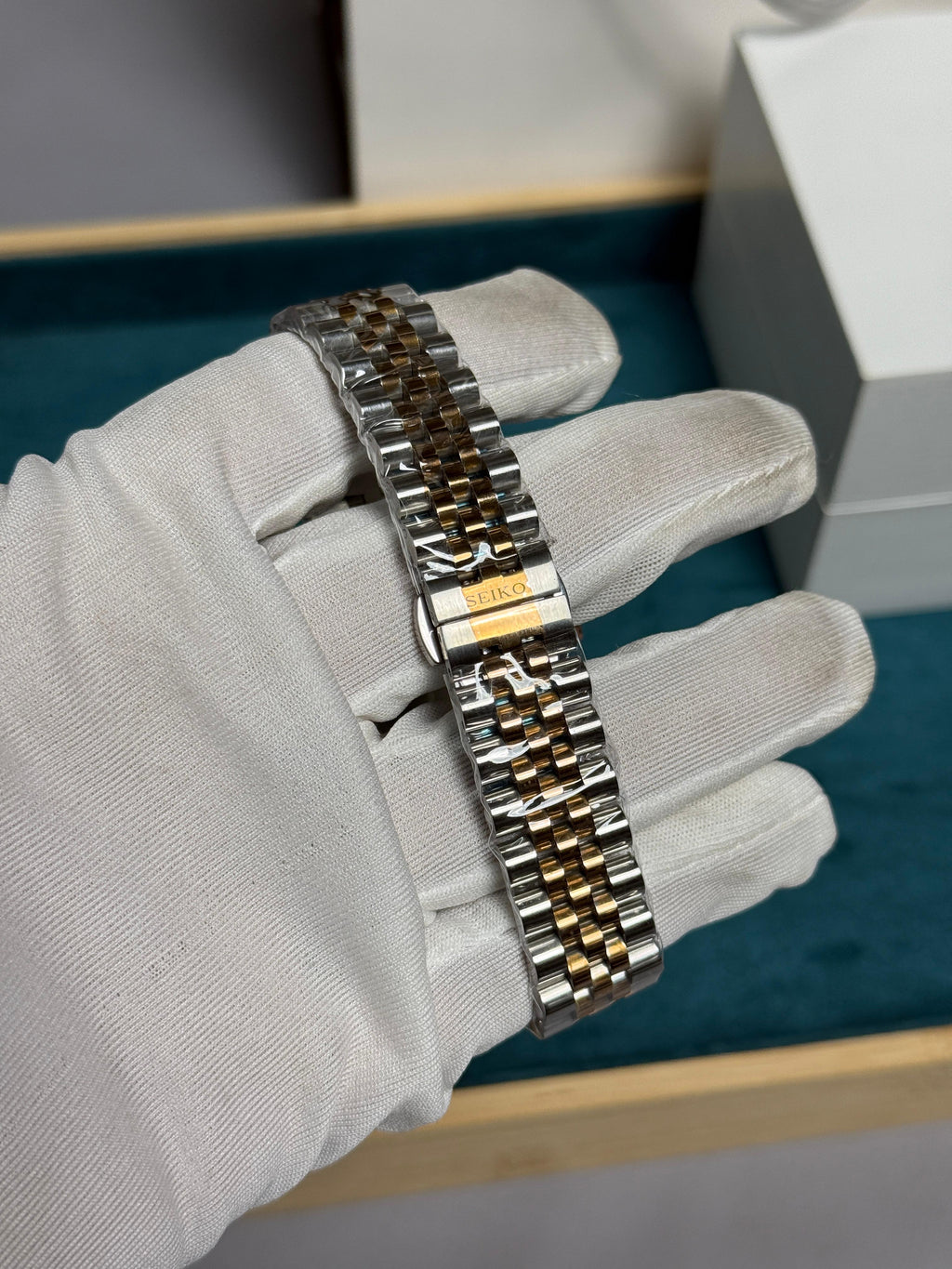 Seiko Date Just Dual Tone Chocolate