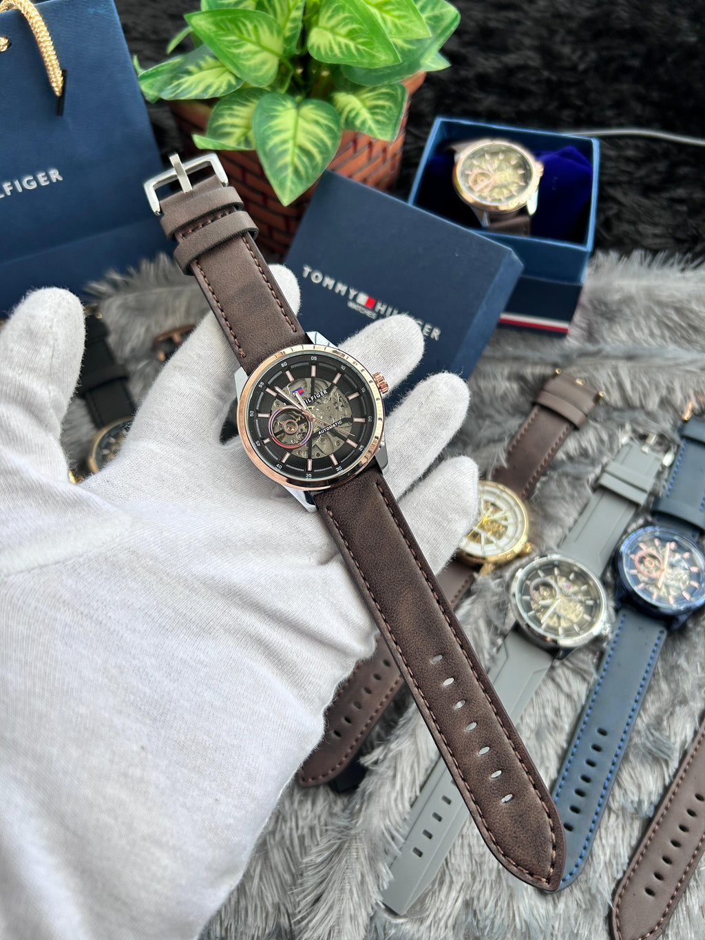 Tommy_Hilfiger Automatic premium Silicon strap with warranty